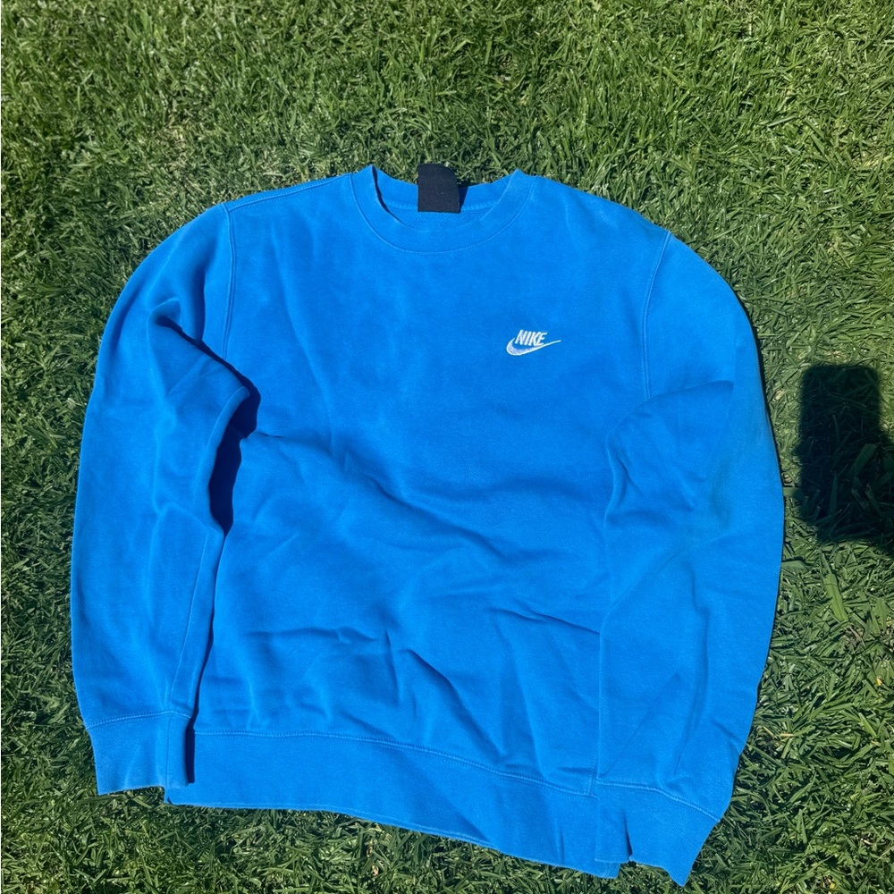 Nike Blue Crewneck Sweater Classic Sportswear